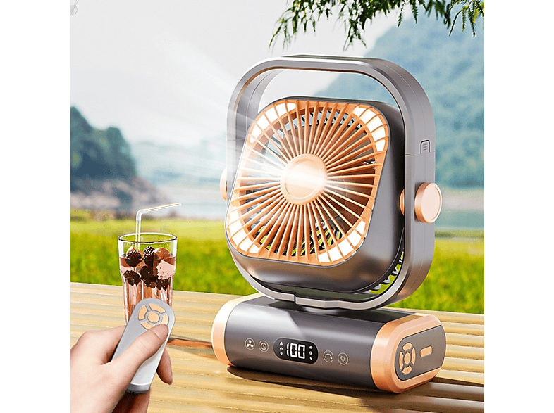 Kabelloser Ventilator für 20 Euro beim Camping statt Klimaanlage