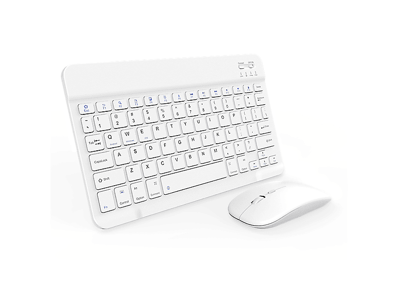 YEMASTER Bluetooth Tastatur und Maus Set Kabelloses, Wiederaufladbares 10ZollKeyboard für