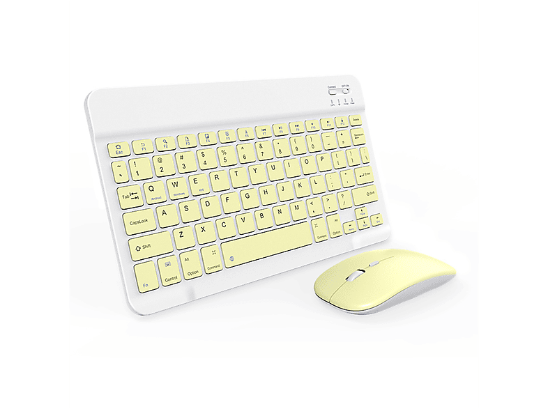 YEMASTER Bluetooth Tastatur und Maus Set Kabelloses, Wiederaufladbares ...