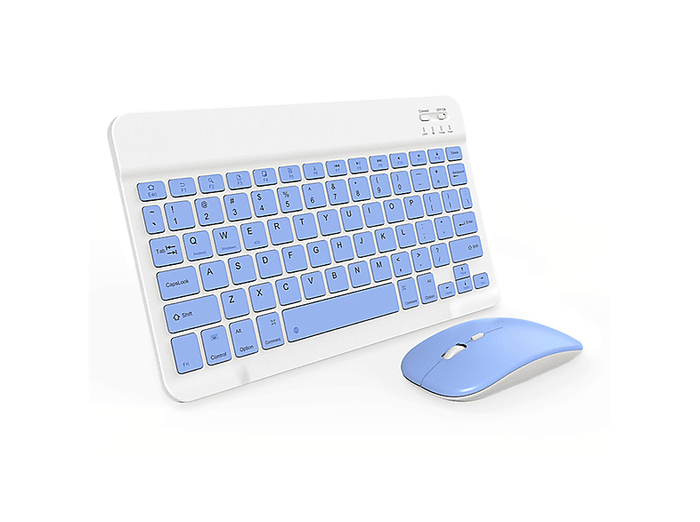 YEMASTER Bluetooth Tastatur und Maus Set Kabelloses, Wiederaufladbares 10ZollKeyboard für