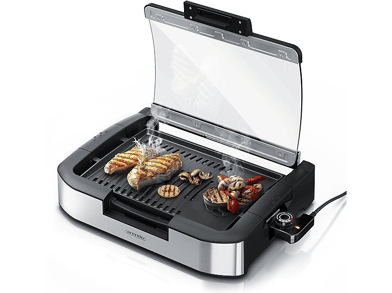 ARENDO Elektrogrill Tischgrill, schwarz