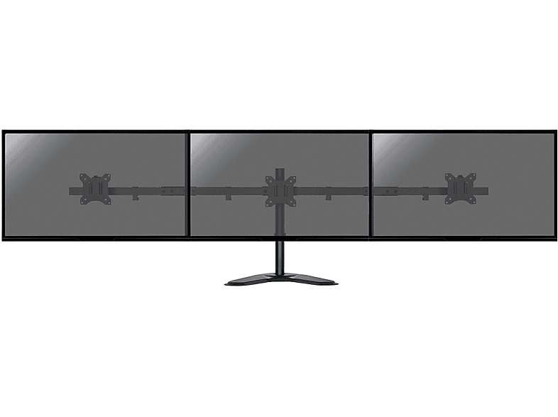 KIMEX 015-1256 Supporto Da Scrivania Per 4 Monitor PC: Da 13 A 24 Pollici, VESA, Regolabile, Con Gestione Cavi - 2