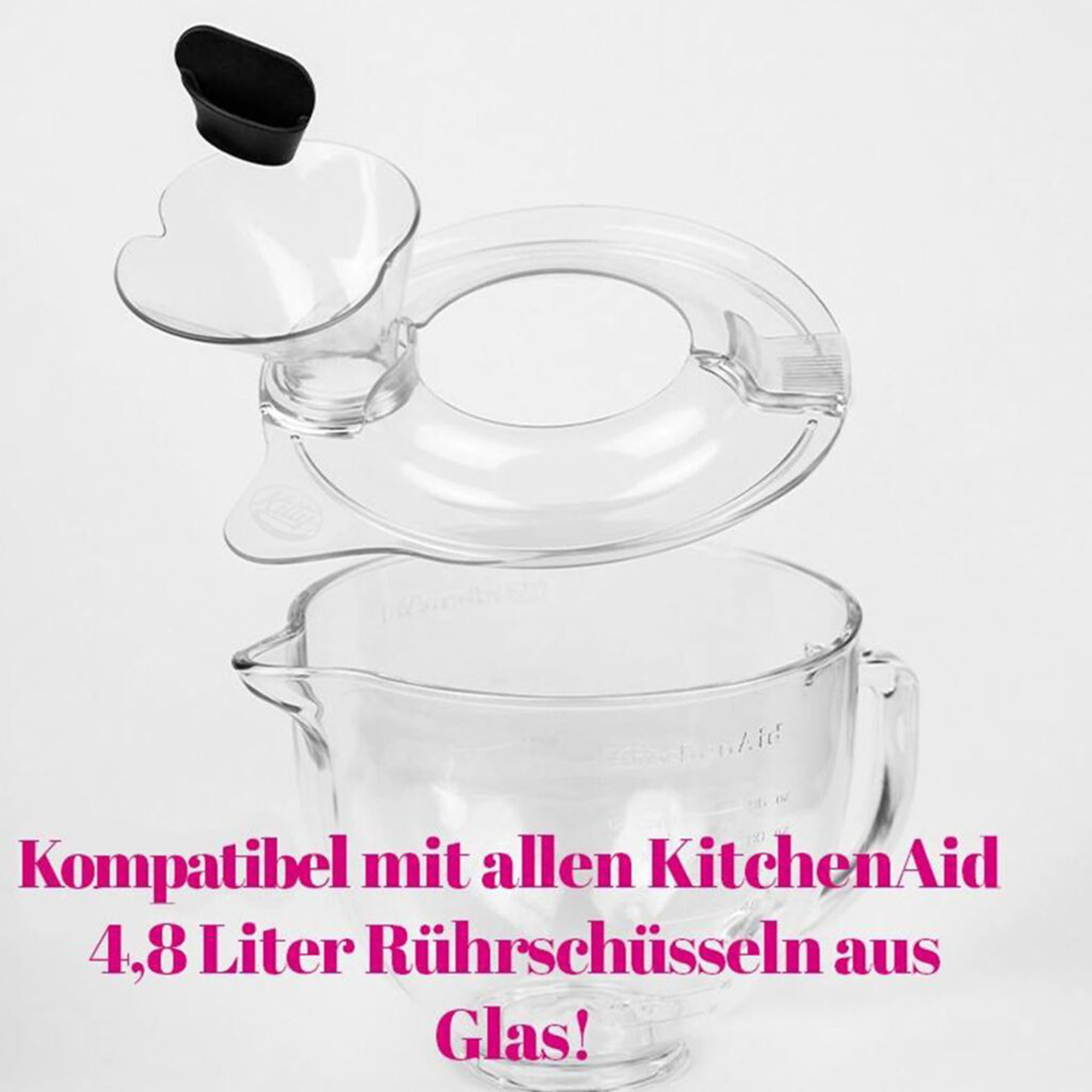 KITCHEN-AID 4,8 Liter | 5KSM5SSBHM Edelstahl-Rührschüssel Hammerschlag