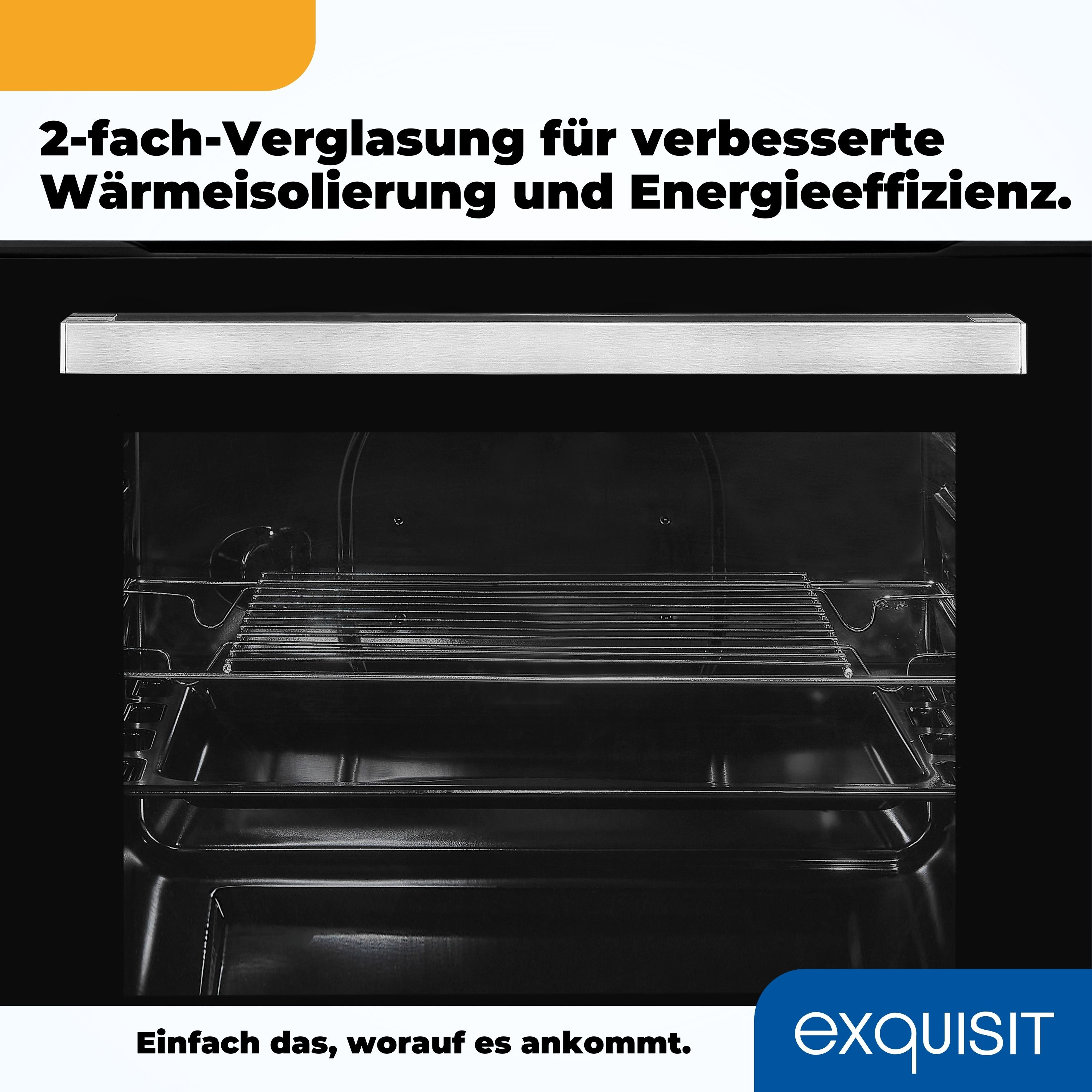 Ein Ofen, der das Innere zeigt. Er hat einen Metallrost und ein Licht.