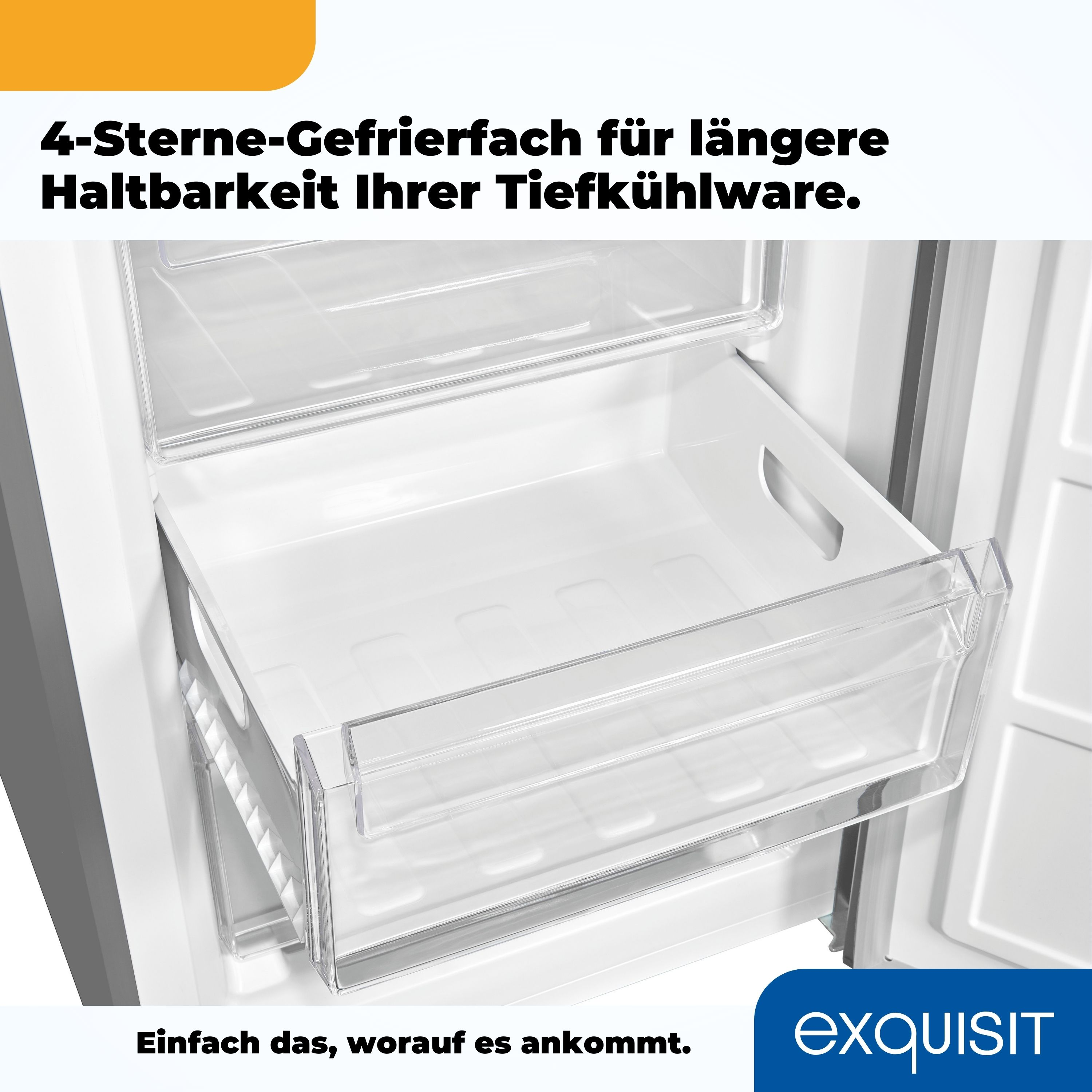 Kühlschrank mit Gefrierschubladen.