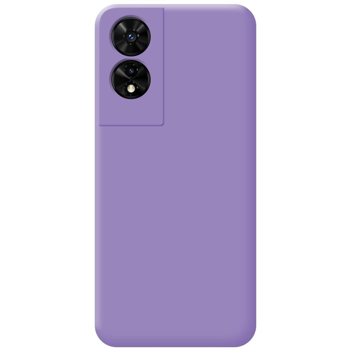 Una semplice custodia per telefono viola.