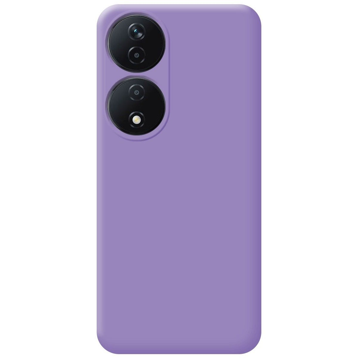Custodia per telefono viola tinta unita.