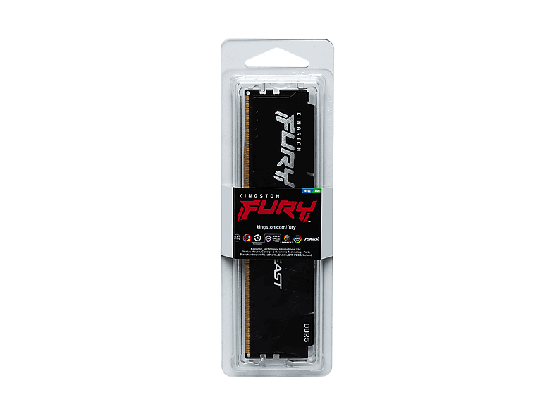 KINGSTON TECHNOLOGY Fury Beast Black 16GB 5200MHz CL36 DDR5