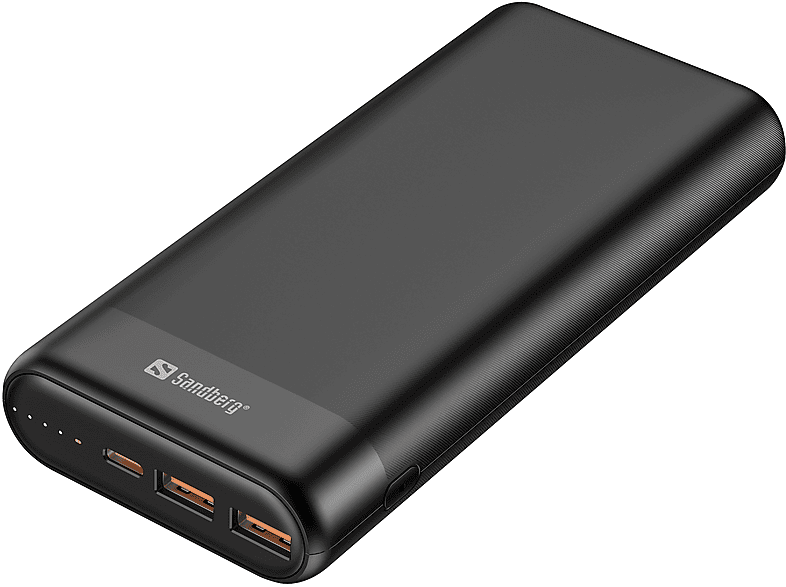 SANDBERG Sandberg Powerbank 20000 PD65W 2xQC3.0 Powerbank 20000 mAh Schwarz