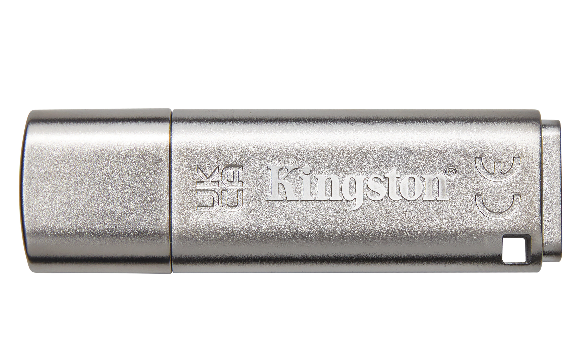 Srebrny pendrive Kingston USB.