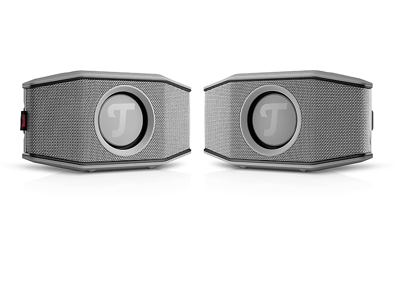Teufel ROCKSTER GO 2 Stereo Set Speaker Bluetooth - Altoparlante portatile per esterni, con batteria a lunga durata (28 ore), impermeabile IP67, scheda audio USB, outdoor - nero