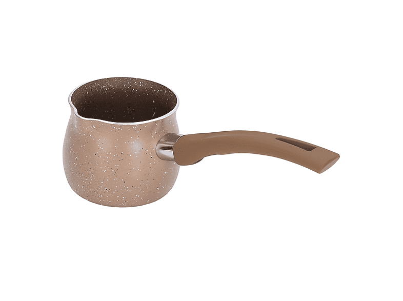 SìChef Milchtopf 1,7l Aluminium - Mit Keramik Antihaftbeschichtung & Holzoptik Griff