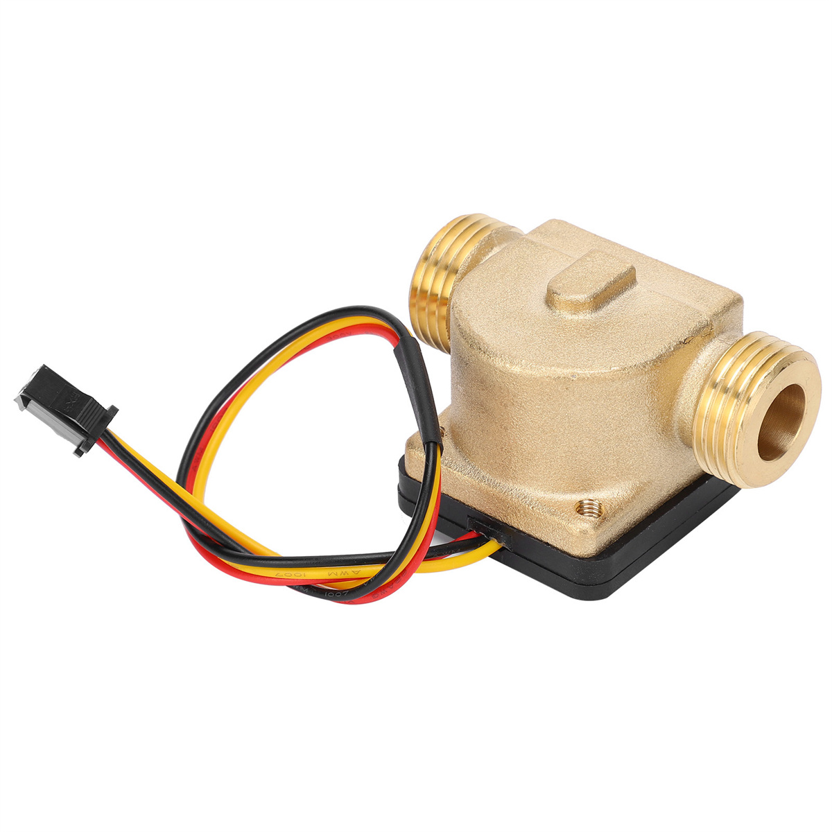 ELKUAIE Wandlampe mit Holz Akzent Sensor Gold