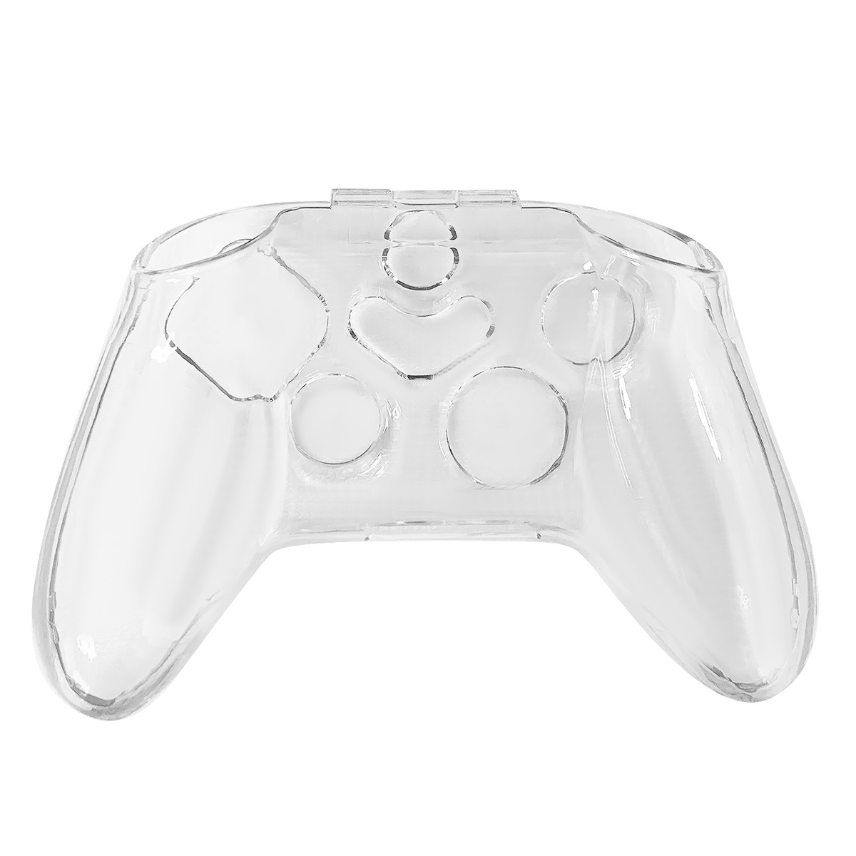 Klare, transparente Gamepad-Abdeckung. Es hat die Form eines Gamepads.