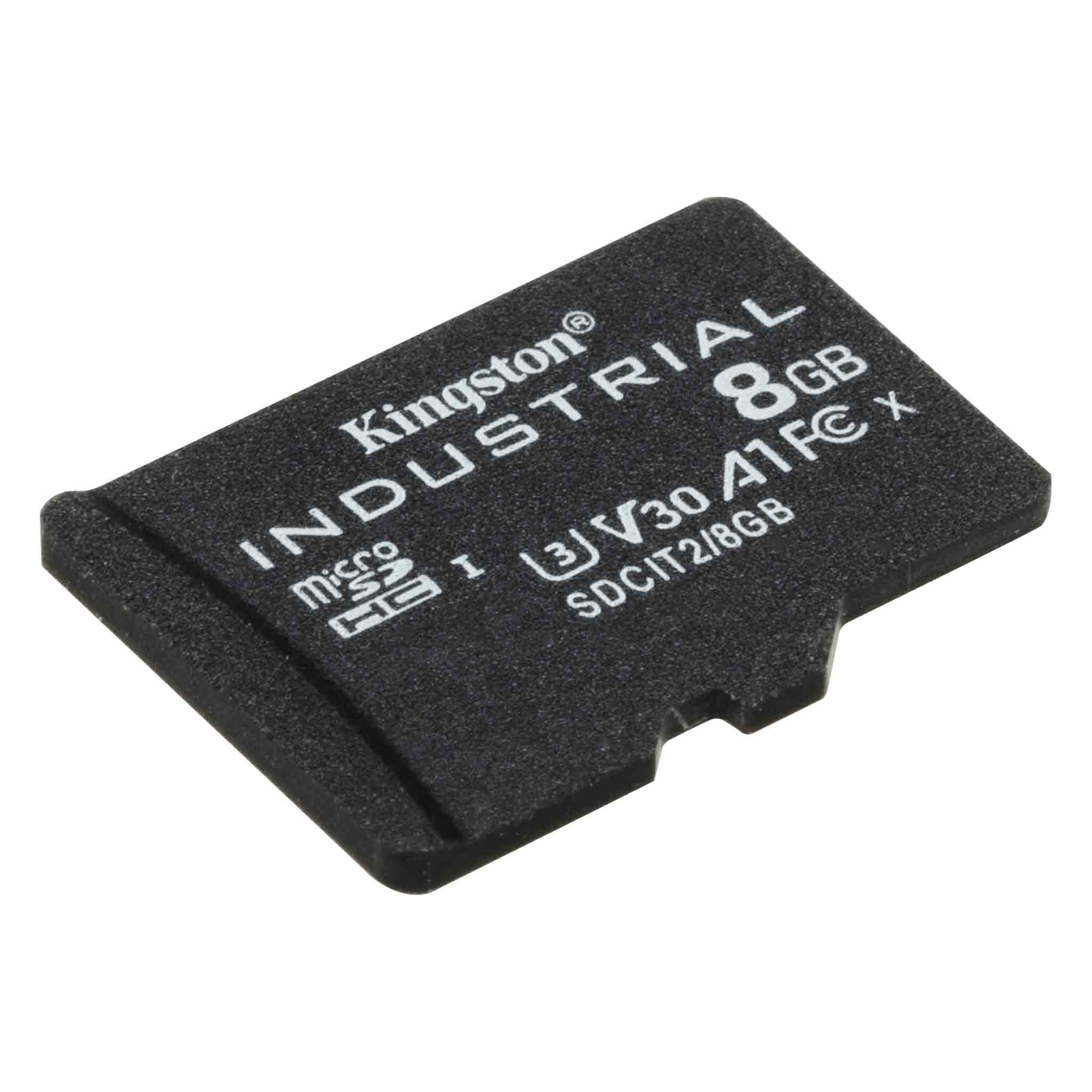 KINGSTON TECHNOLOGY microSDHC-Karte Industrial UHS-I, microSDHC microSDHC-Karte Industrial UHS-I, 8 GB, 100 MB/s