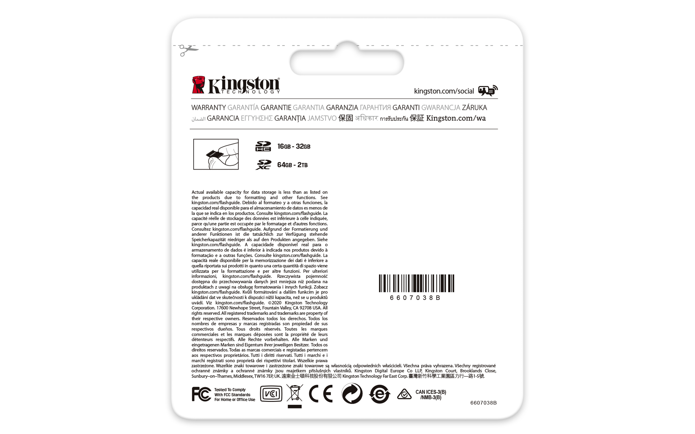 Tarjeta Micro SD - KINGSTON SDG3/512GB