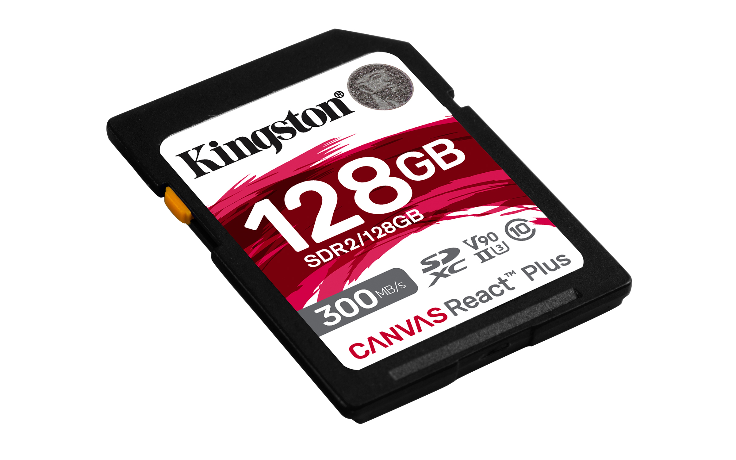 KINGSTON TECHNOLOGY SDR2/128GB CANVAS REACT PLUS 128GB, SD Speicherkarte, 128 GB, 300 MB/s