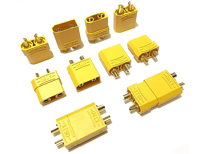 Batteries LiPo - YUNIQUE FRANCE - Lot de 2 - 7.4V 2000mAh - Prise en T - Chargeu