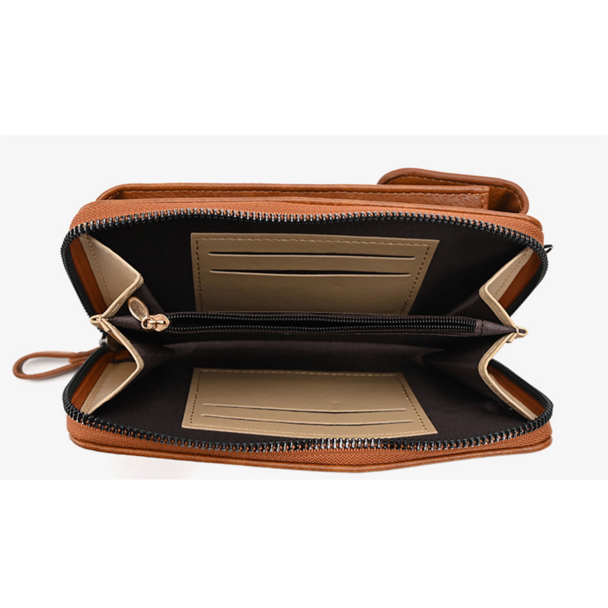 handyhlle geldbrse Aigner Handytasche & Geldbrse 6cc in Cognac Braun  Markenkoffer
