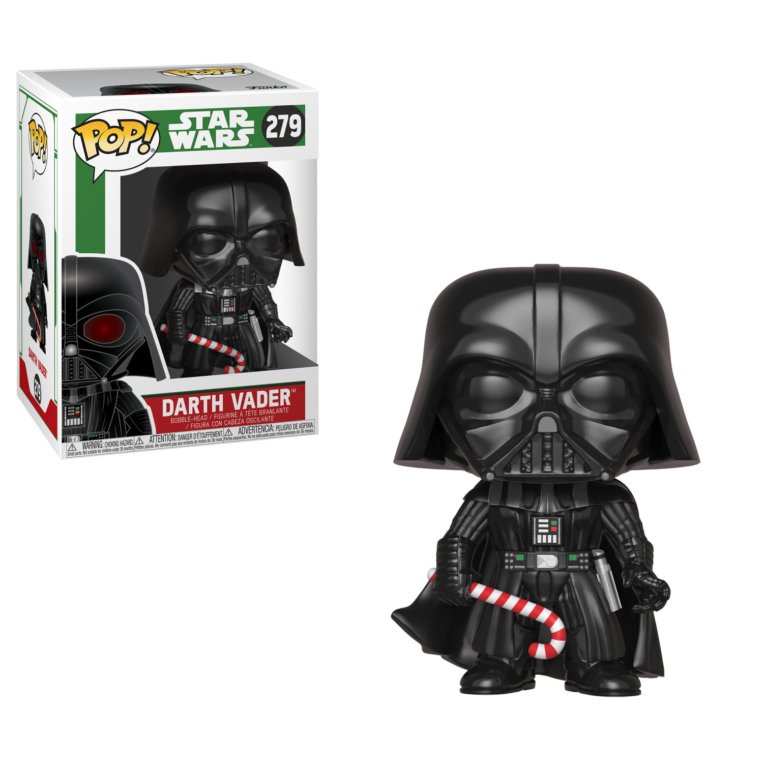 Darth Vader Funko Pop Figur mit Zuckerstange.