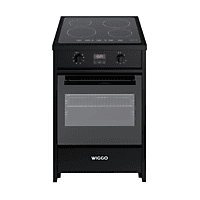 MediaMarkt WIGGO WIO-E621A(BB) Fornuis - Inductie - Gas / Netvoeding - Breedte 60 cm aanbieding