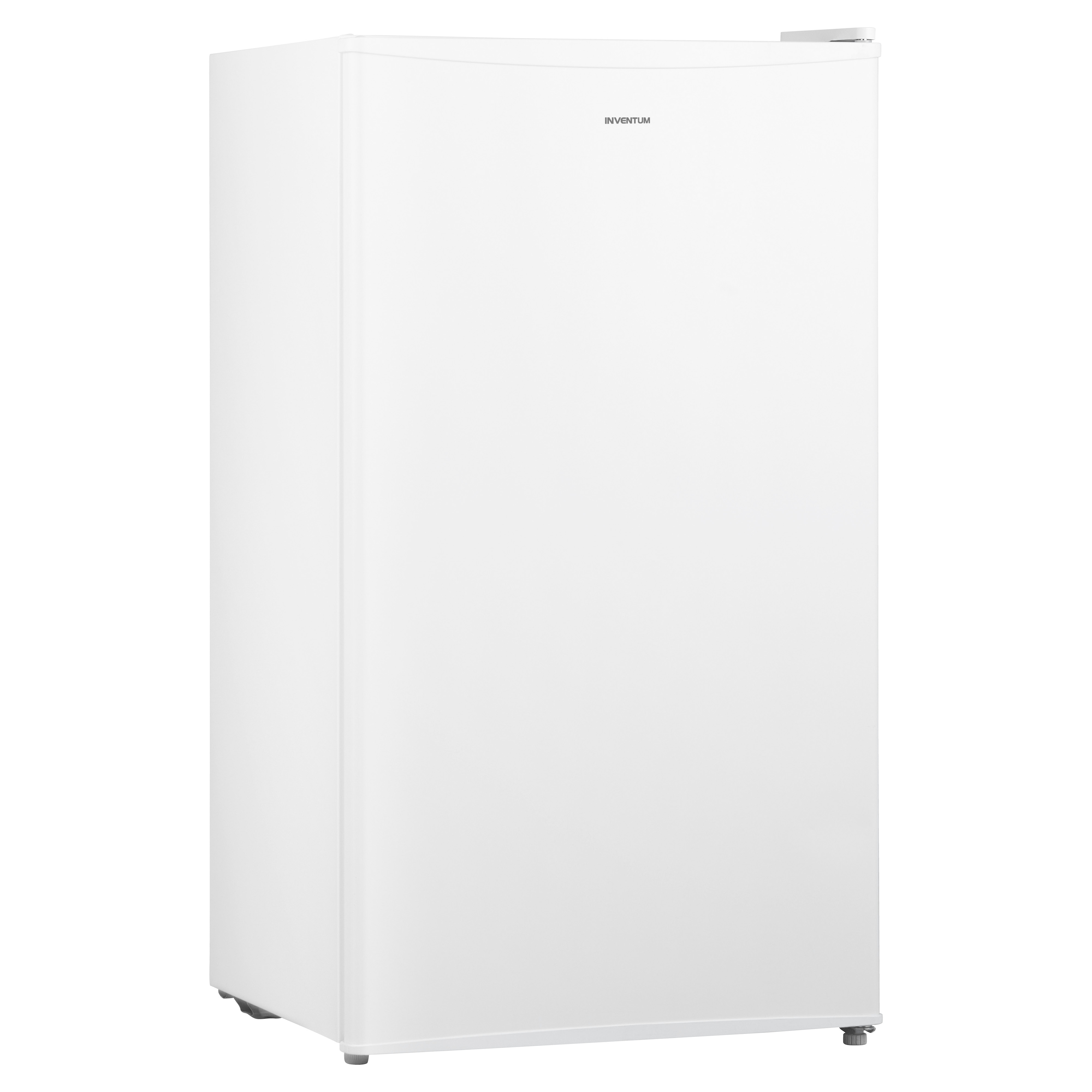 White INVENTUM refrigerator. It is tall and has a single door and a handle on top.