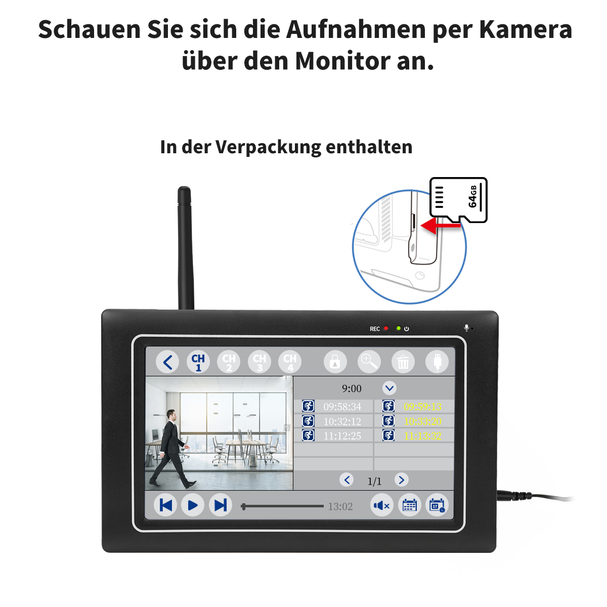 Caméra De Surveillance 2MP – Beam Cop Cam – Avec Détection Mouvement – Neuf