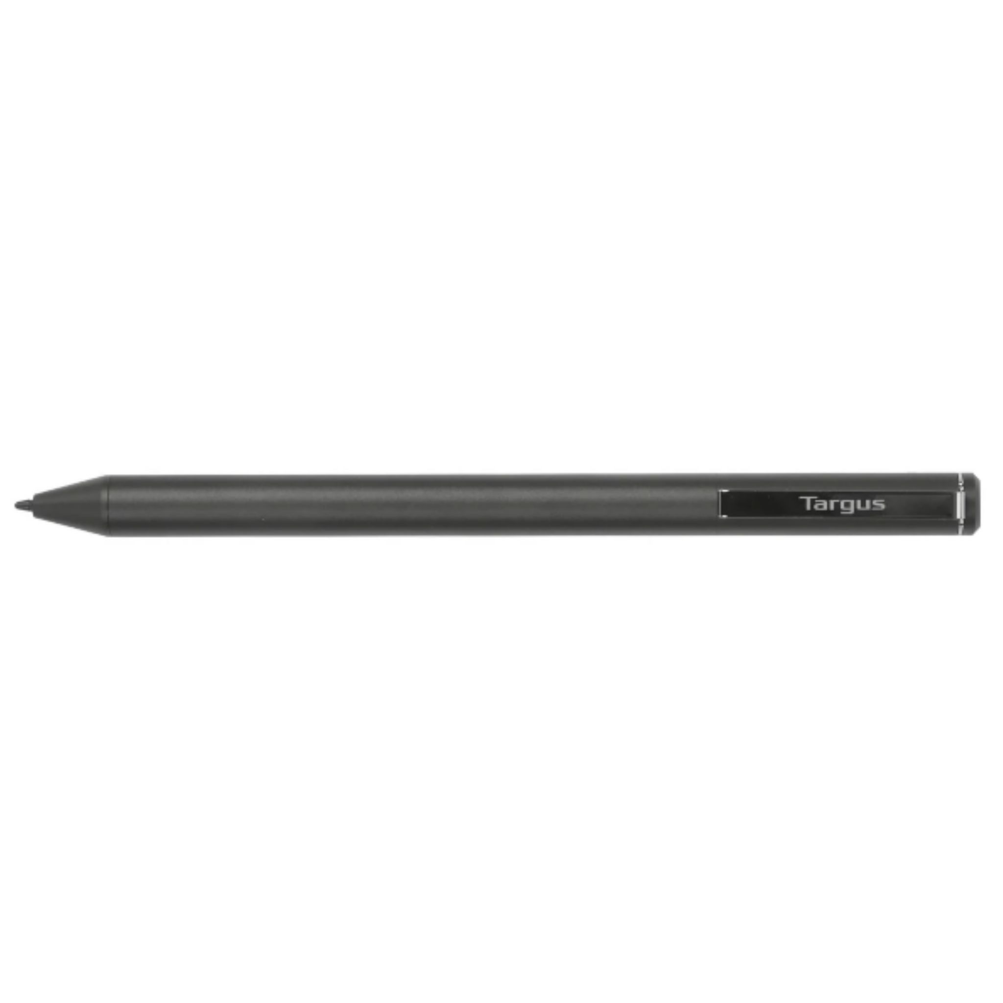 Black stylus pen with 'Targus' label. White background.