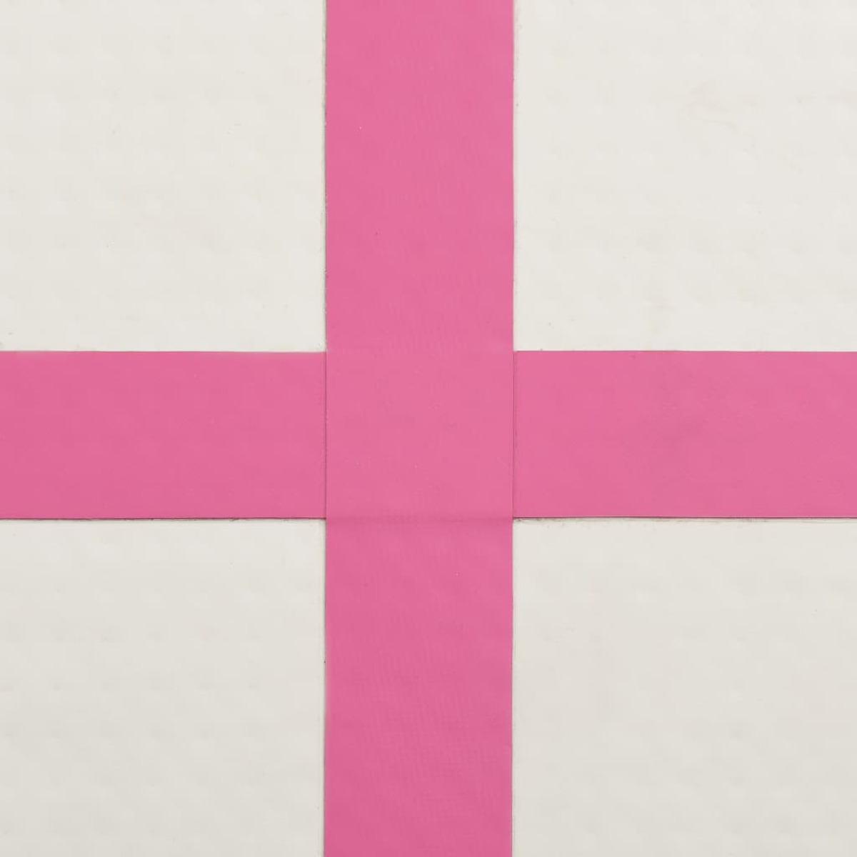 Uno sfondo bianco con una spessa croce rosa brillante al centro.