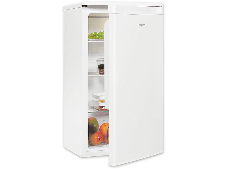 EXQUISIT KS585-V-091E Kühlschrank (E, 843 mm hoch, Weiß)