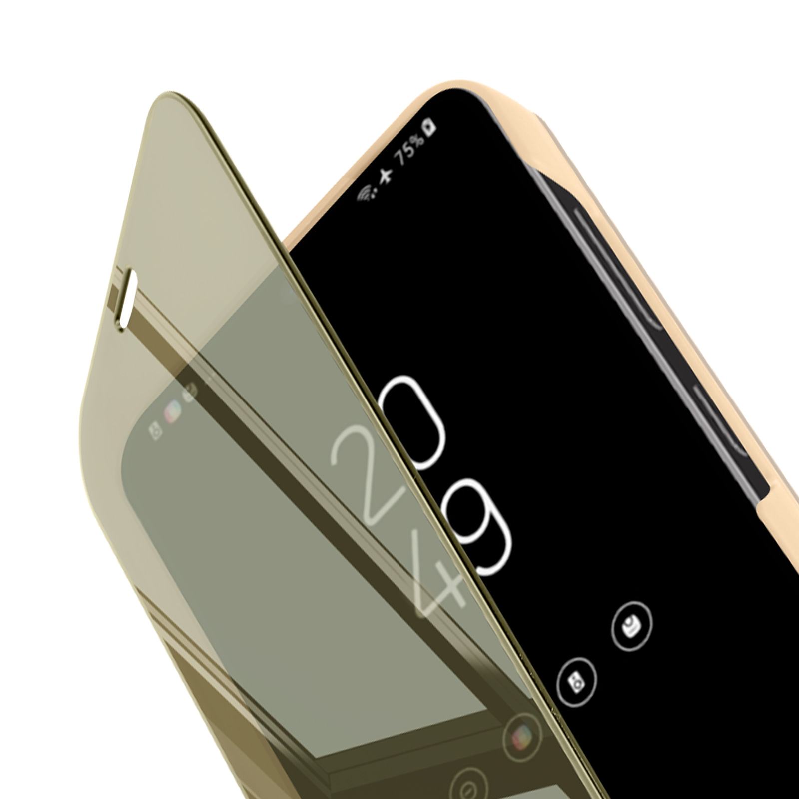AVIZAR MirrorGlam Cover, Backcover, Samsung, Galaxy S24, Gelb
