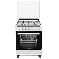 Wiggo WO-E605R(WX) Serie 5 - Gasfornuis - Wit Rvs