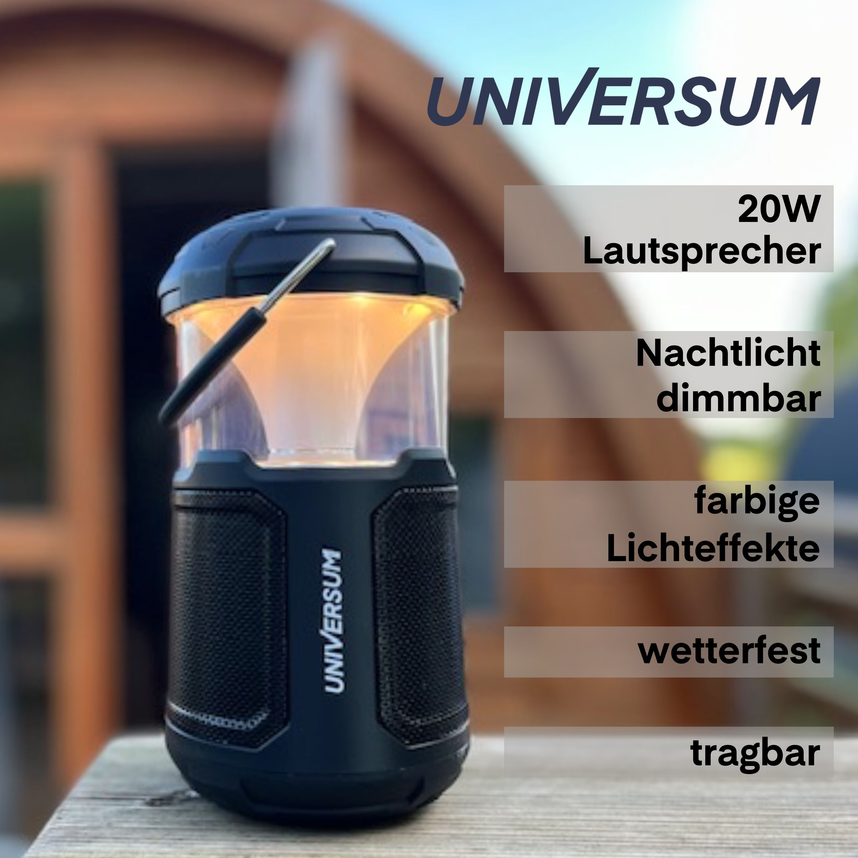 UNIVERSUM BT 300 Lautsprecher, Schwarz