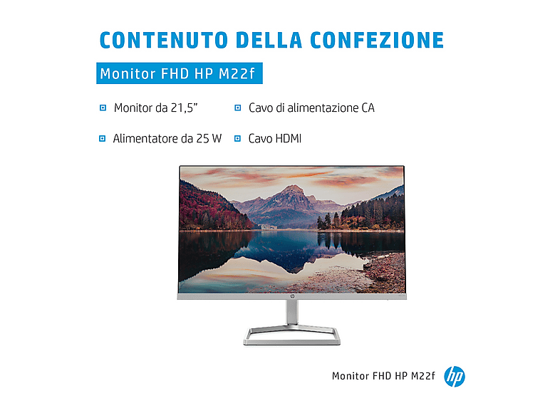 Monitor | HP M22f, 21,5