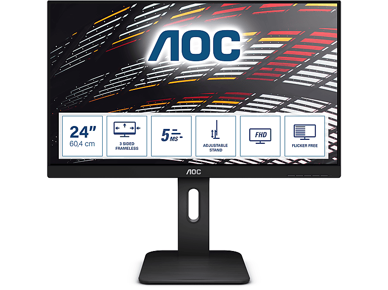 AOC 24P1 23,8 Zoll Full-HD Monitor (5 ms Reaktionszeit , 60Hz , 60 Hz nativ)