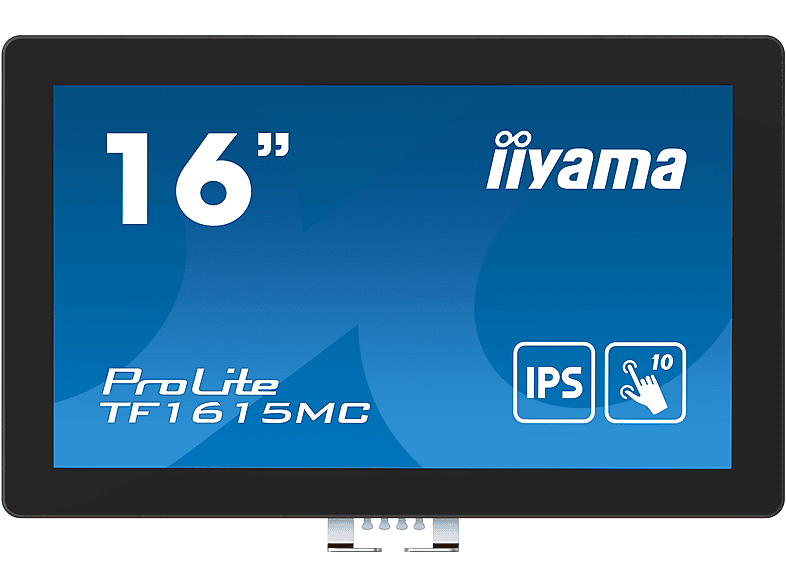IIYAMA TF1615MC-B1 15,6 Zoll Full-HD Monitor (25 ms Reaktionszeit , 60Hz , 60 Hz nativ)