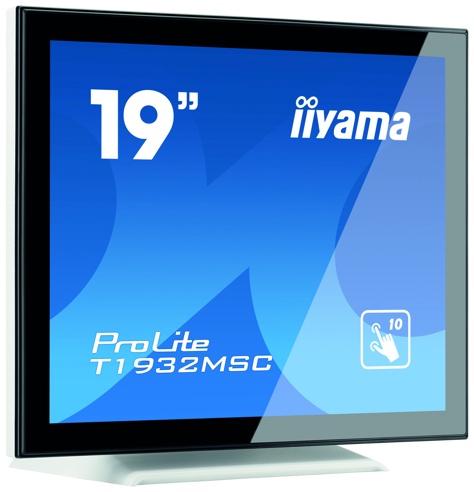 Ein Monitor zeigt den Text "19" und "iiyama".