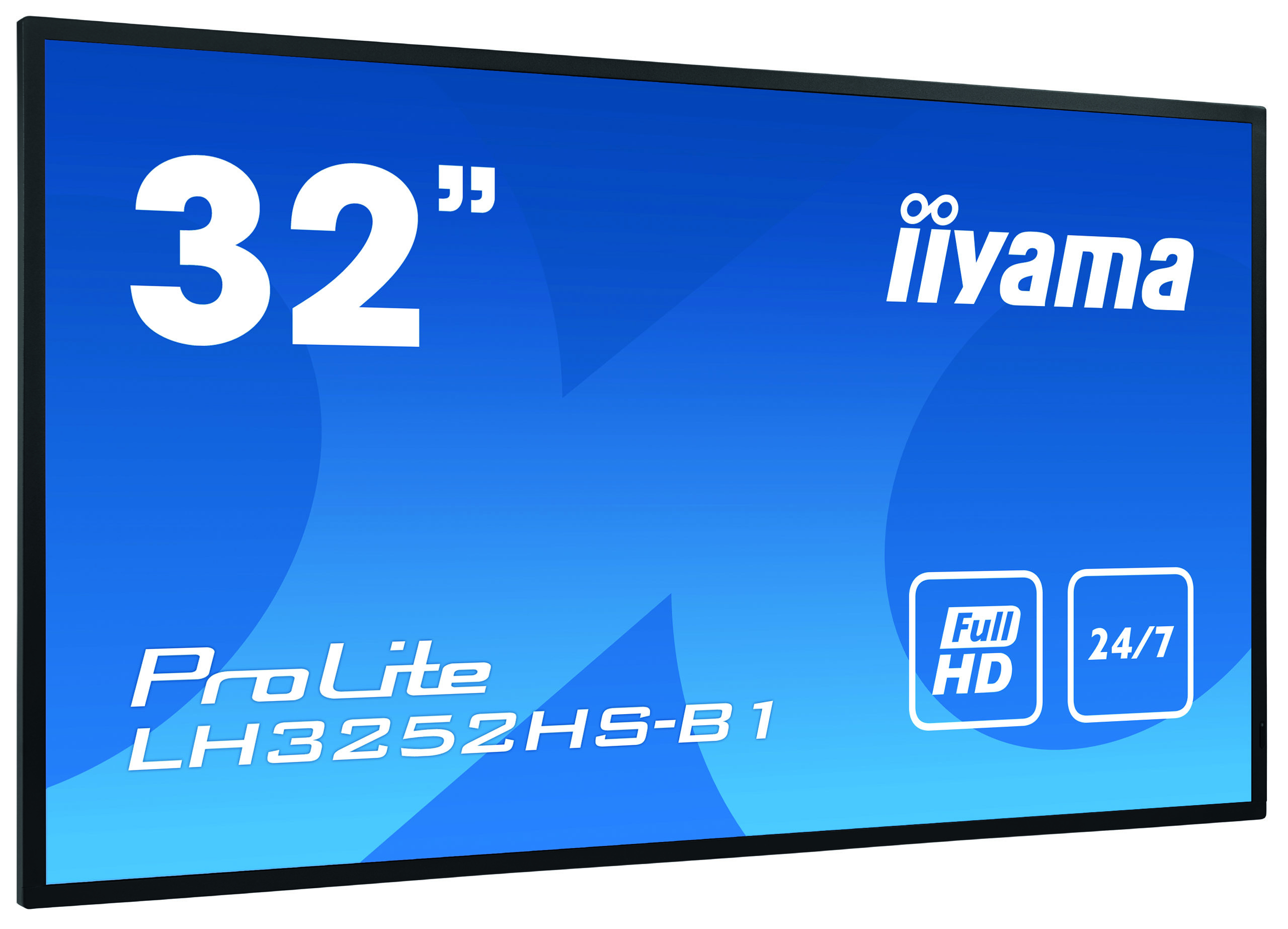 Ein großer iiyama-Monitor mit dem Text '32" ProLite LH3252HS-B1'.