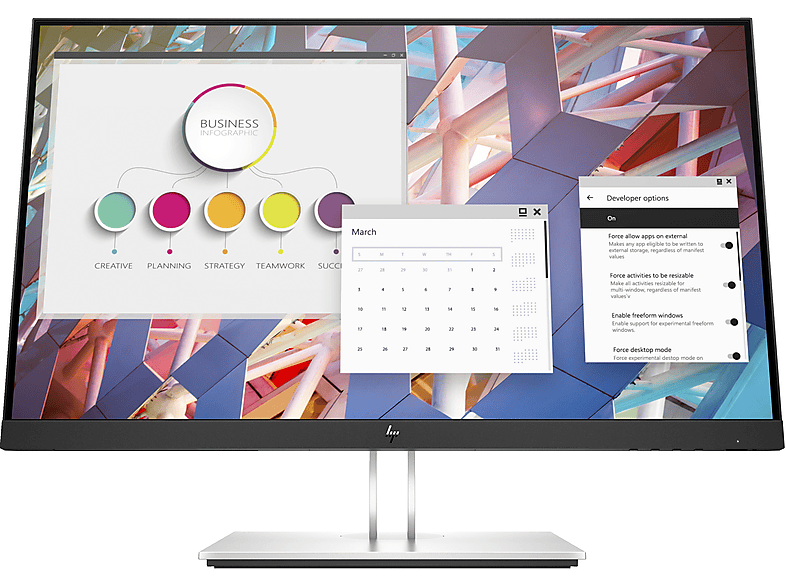 HP 9VF99AT 23,8 Zoll Full-HD Monitor (5 ms Reaktionszeit , 60 Hz , 60 Hz nativ)