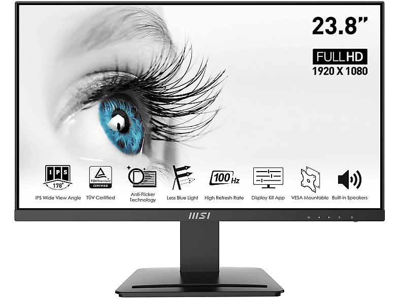 Monitor - MSI MSI Pro MP243X 23,8" IPS FullHD 100Hz FreeSync Negro