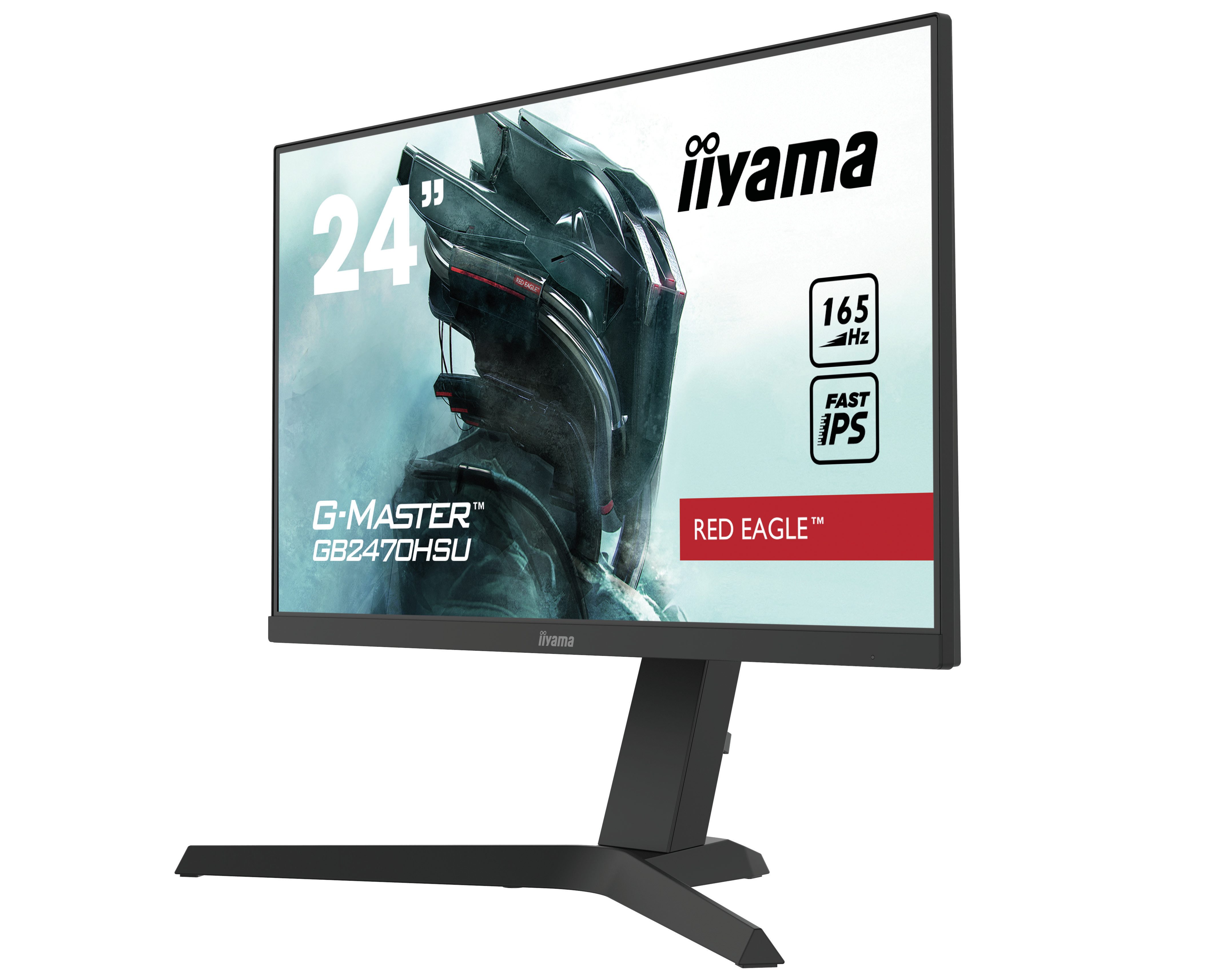 Retro di un monitor nero con alimentazione e varie porte di connessione.