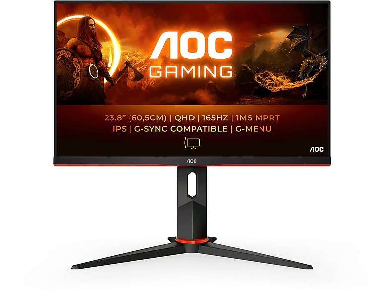 AOC G2 Q24G2A/BK | 23,8 inch - 2560 x 1440 pixels (Full HD) - IPS (In ...