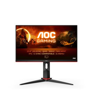 AOC Q24G2A/BK 23,8 Zoll Full-HD Gaming Monitor (4 ms Reaktionszeit , 165 Hz , 165 Hz nativ)