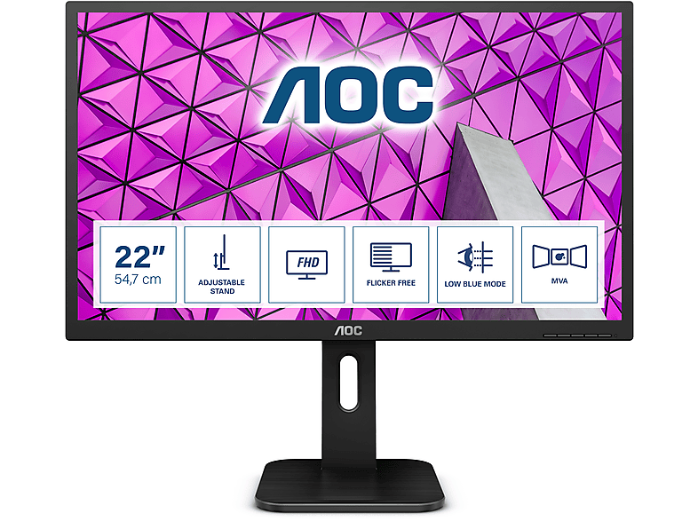 Monitor - AOC AOC 22P1 21,5" LED FullHD 60Hz Negro