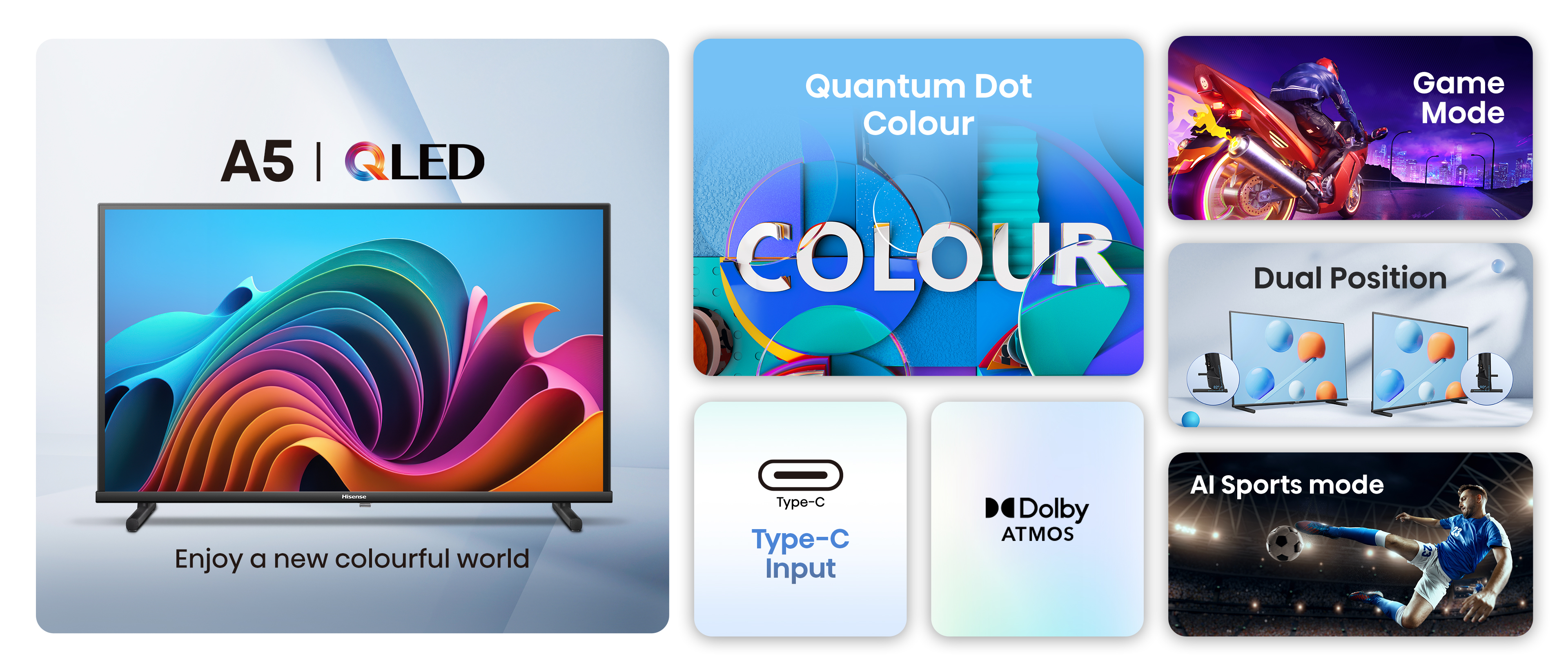 Ekran telewizora z tekstem i ikonami funkcji.