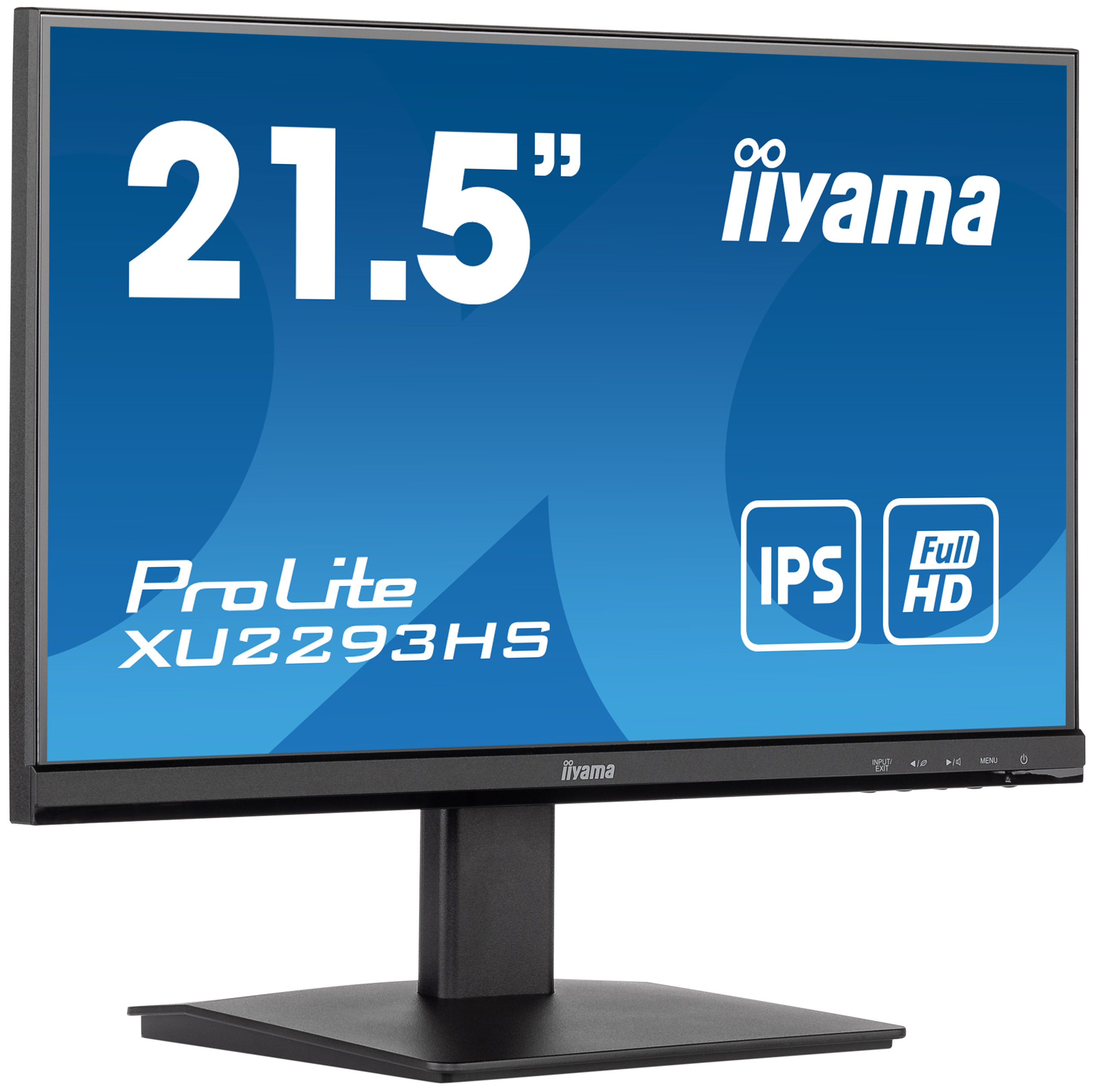 Monitor Iiyama ProLite, 21.5 pulgadas, marco negro, IPS, Full HD.