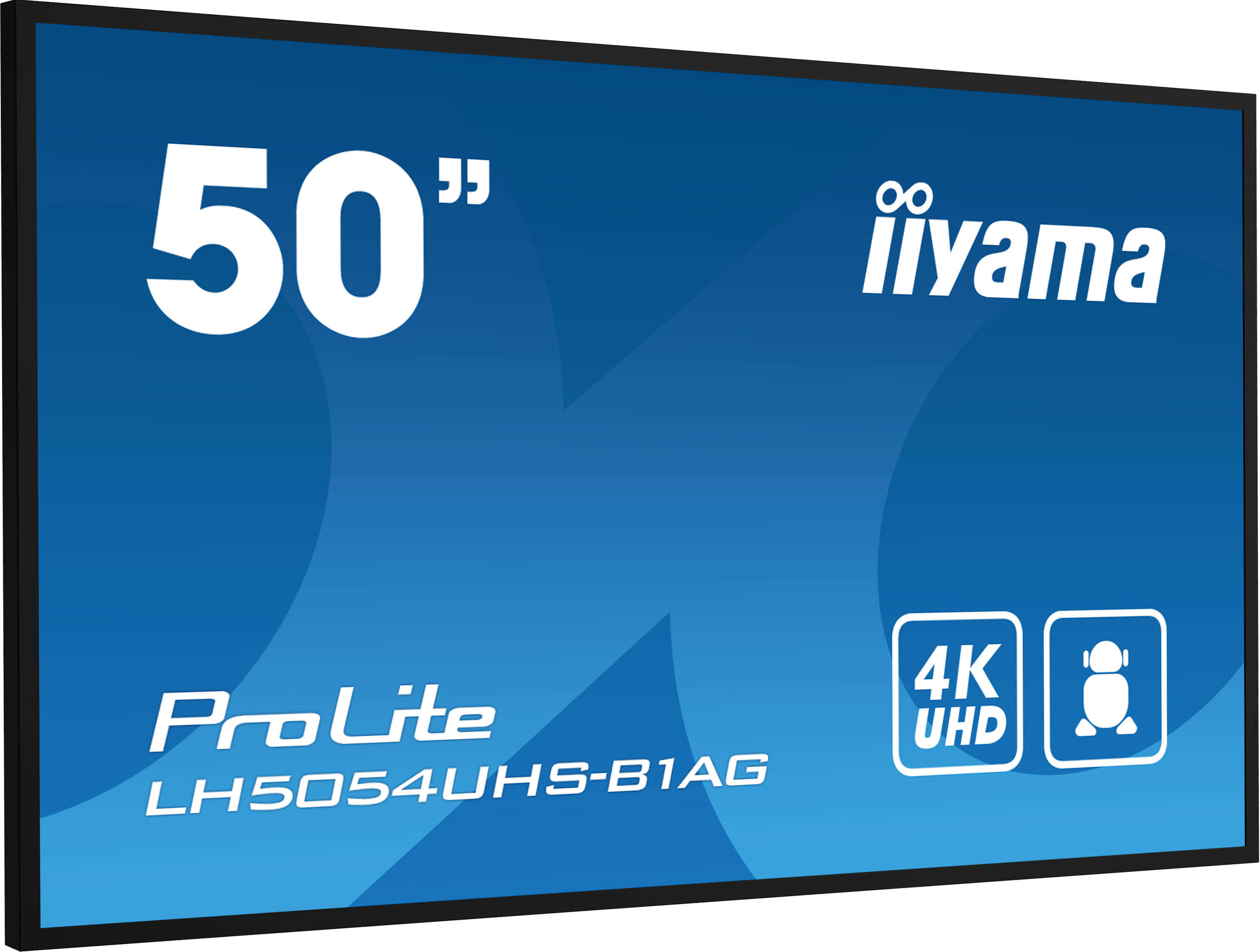 50-Zoll Iiyama ProLite Fernseher mit 4K UHD-Auflösung.