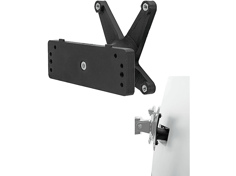 3IDEE VESA adapter compatible with HP Omen Monitor - Monitor Mount Adapter 75x75mm - for monitors without VESA connection (Omen 34c