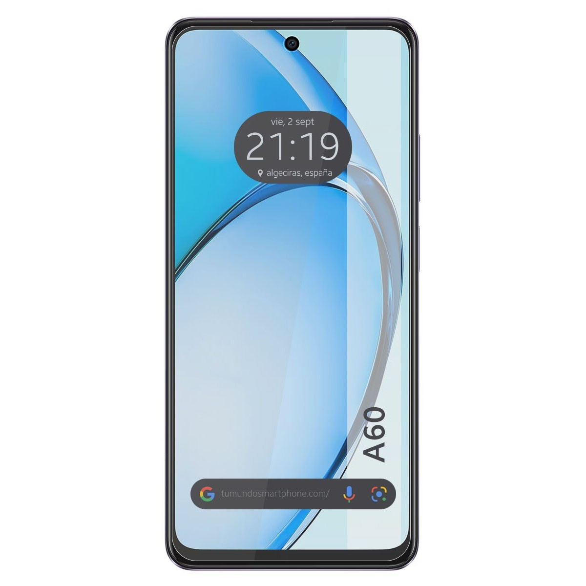 Uno schermo di smartphone che mostra l'ora e la posizione.