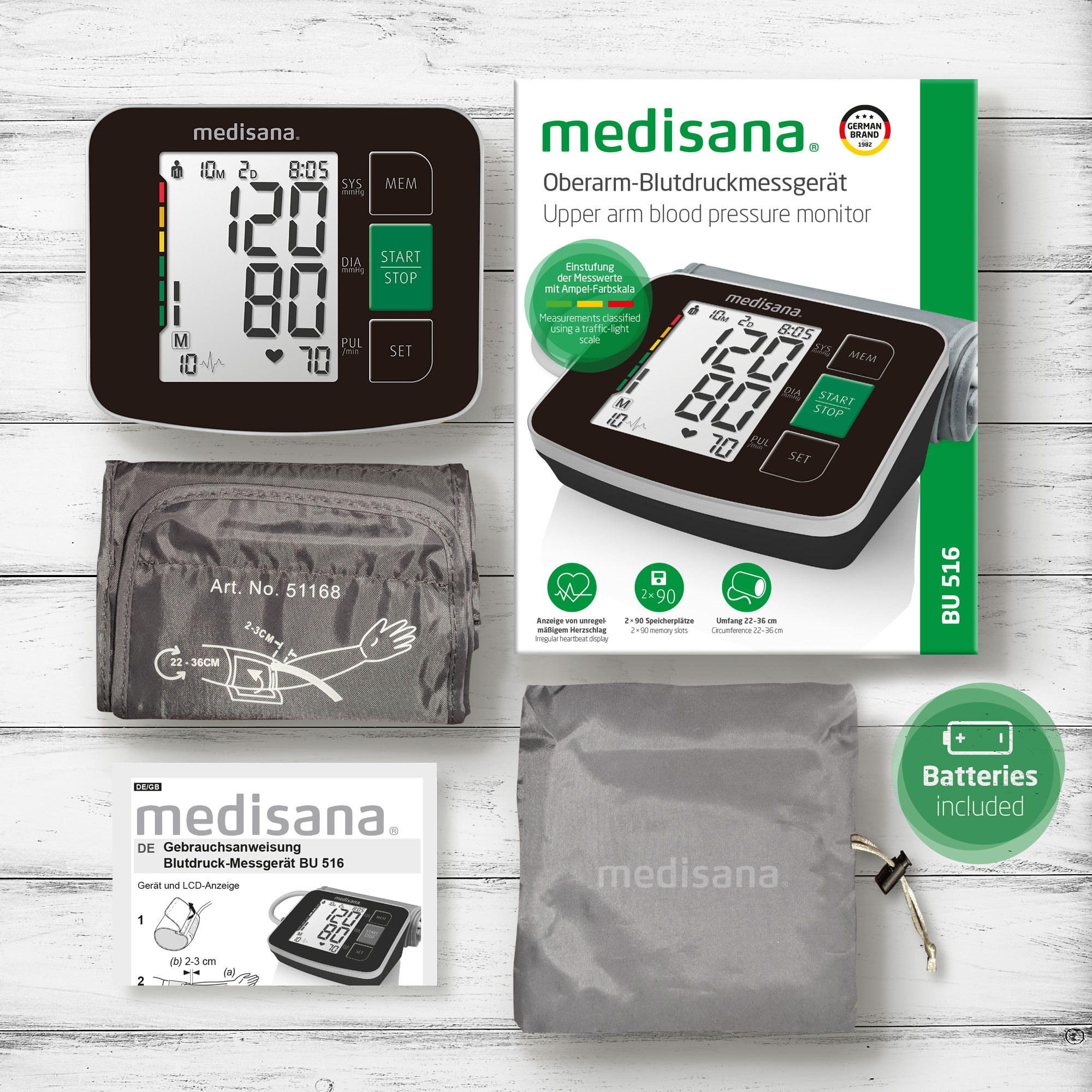 MEDISANA BU 516 Oberarmblutdruckmessgerät